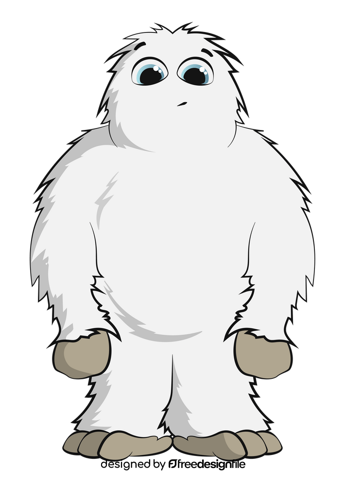 Yeti clipart vector free download
