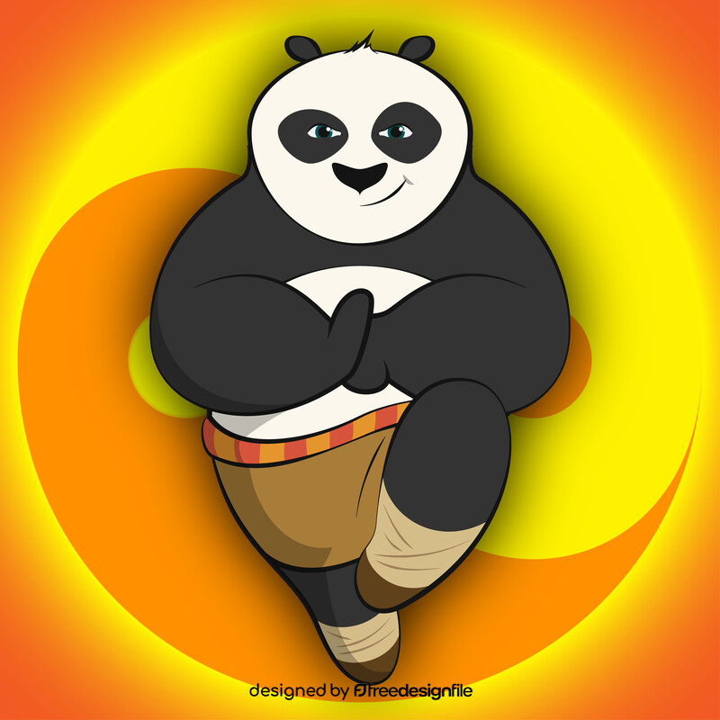 Kung fu panda vector