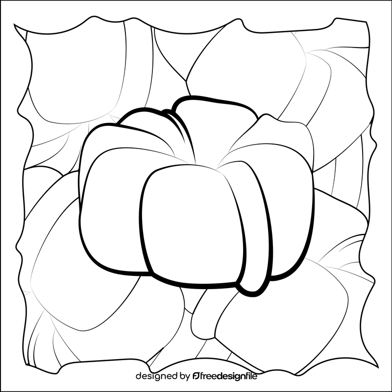 Scrunchie black and white vector
