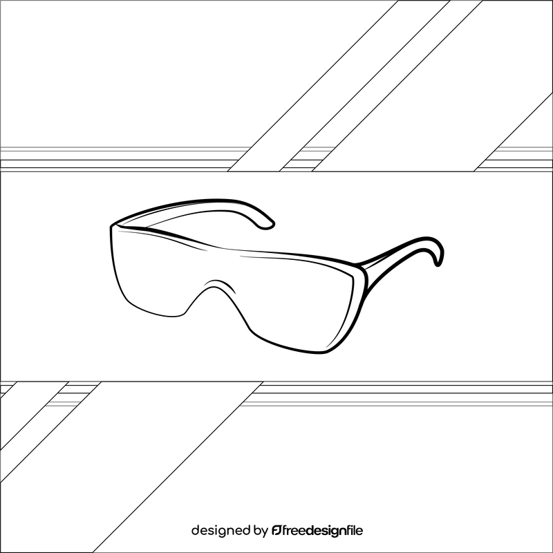 Shades black and white vector