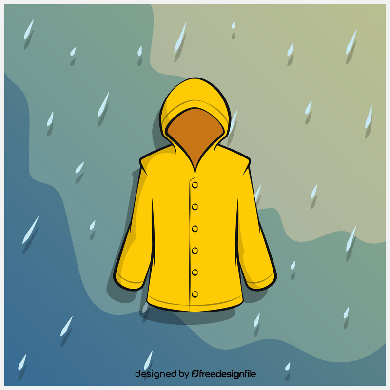 Raincoat vector