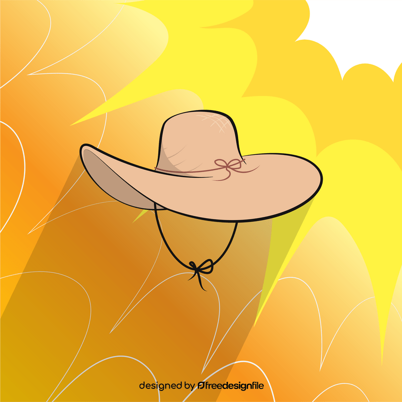 Sun hat vector