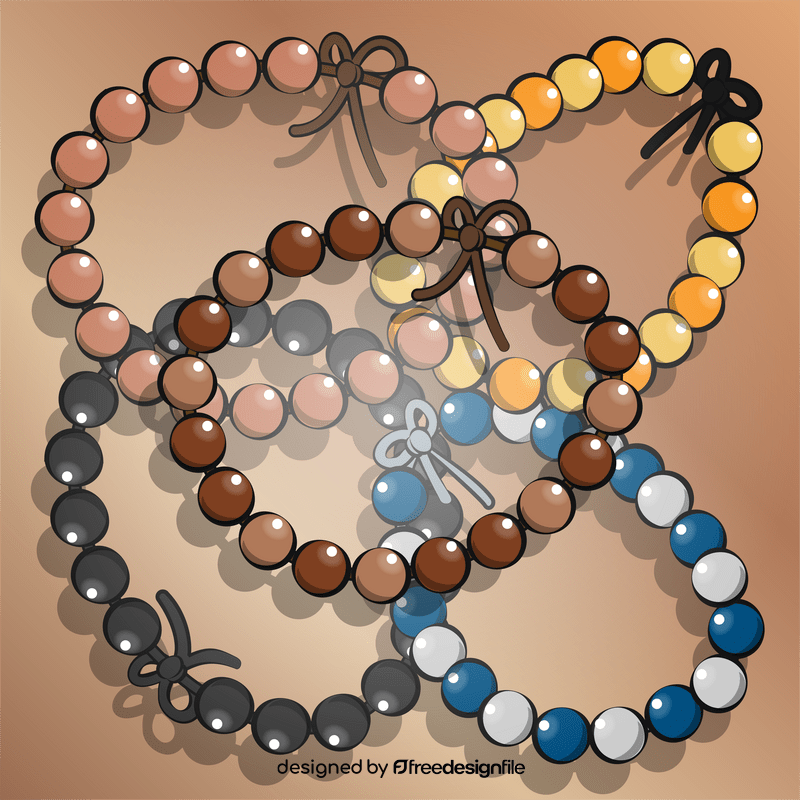 Beads bracelet vector