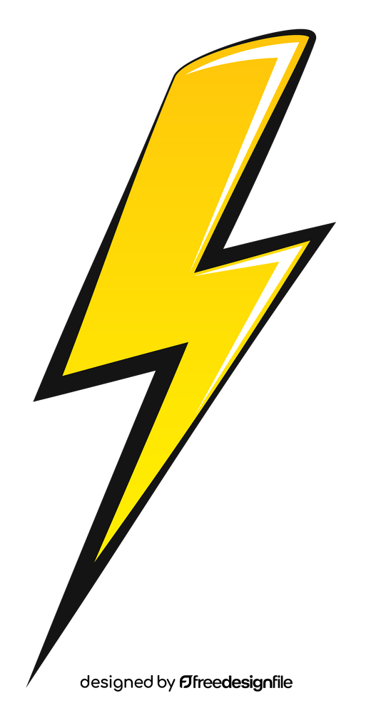Lightning bolt emoji, emoticon clipart