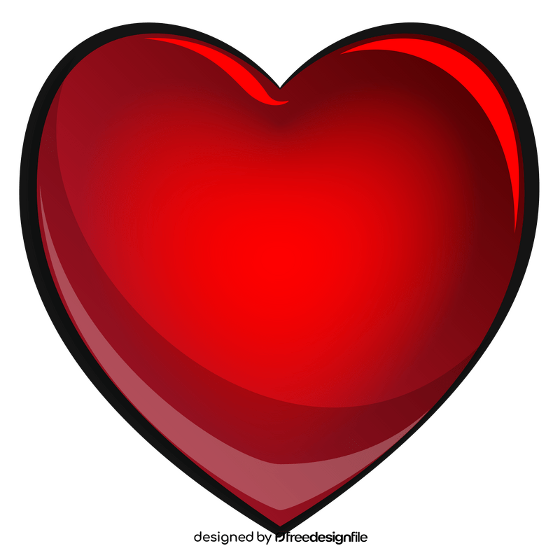 Heart emoji, emoticon clipart