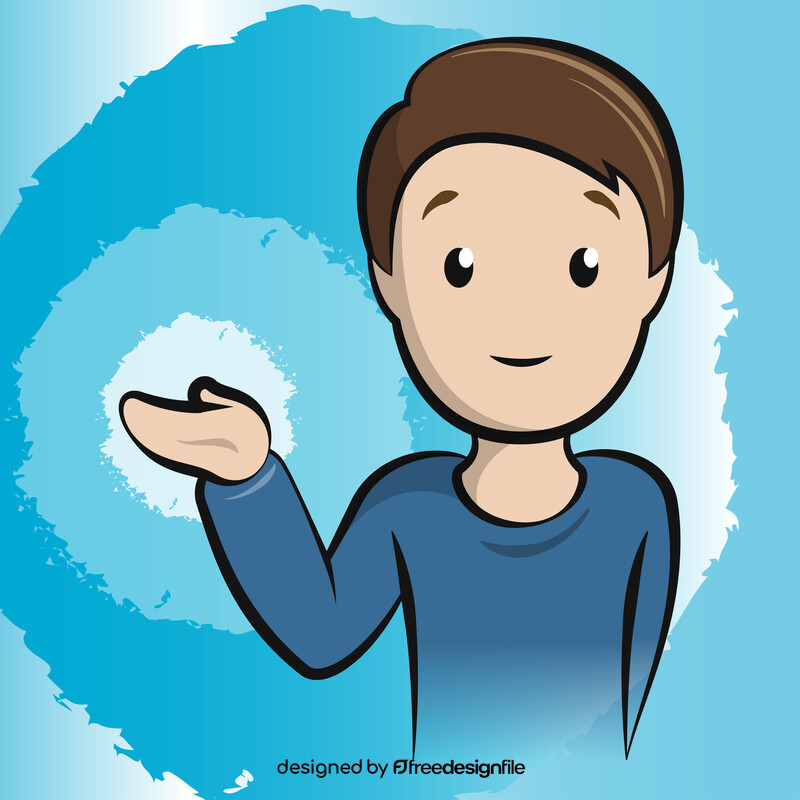 Man tipping hand emoji, emoticon vector