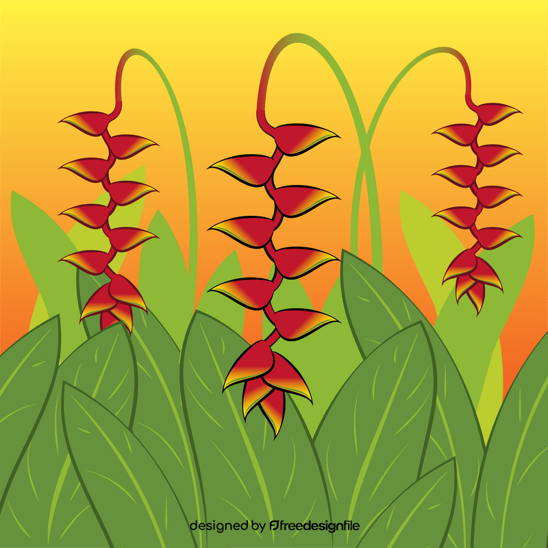 Lobster claws flower vector