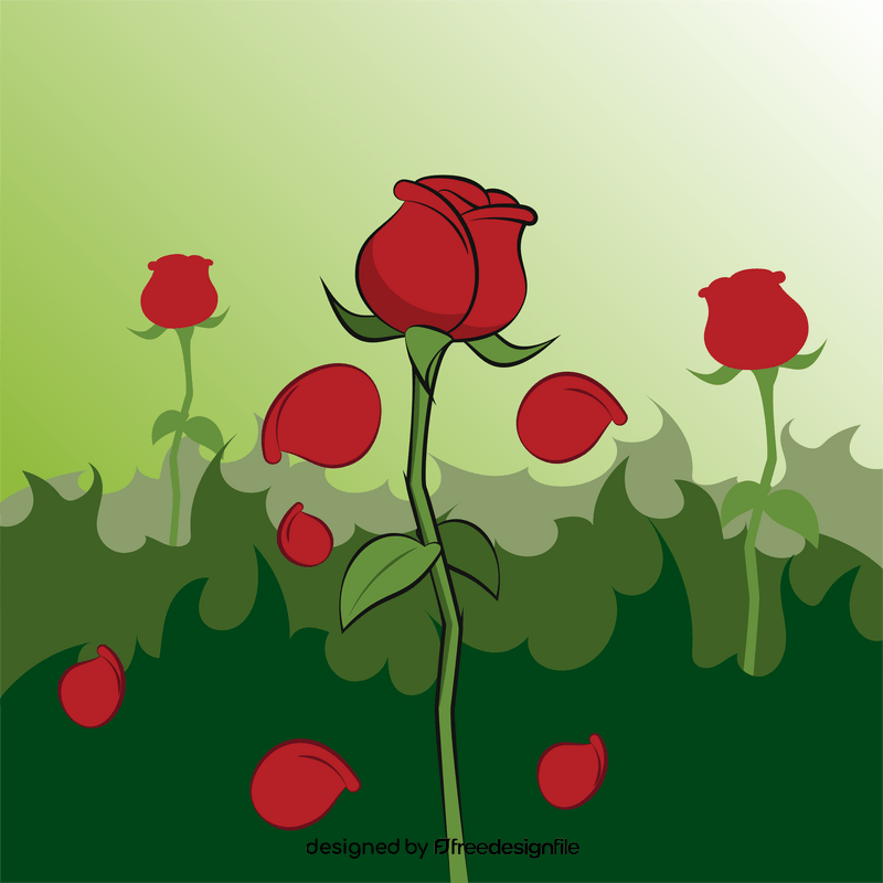 Rose drawing vector