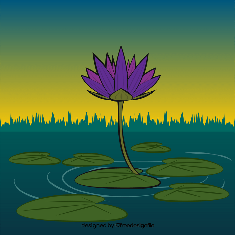 Water lily vector