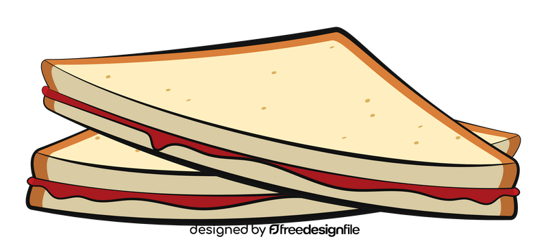 Bread slice, sandwich clipart