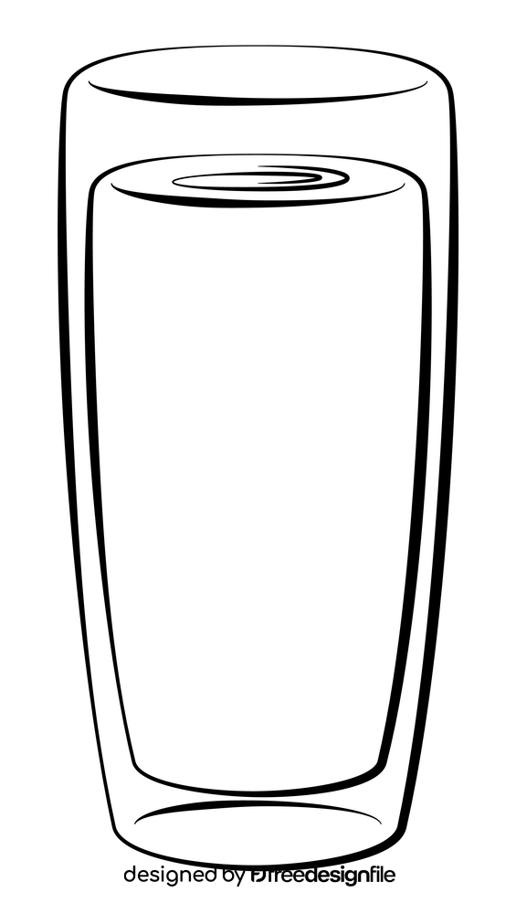 Milk black and white clipart