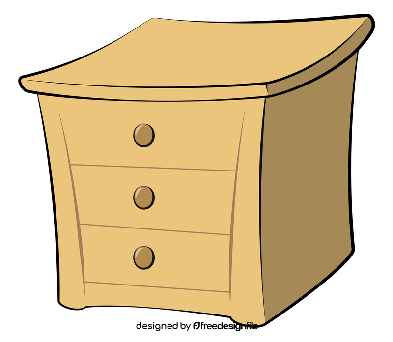 Bedside table clipart