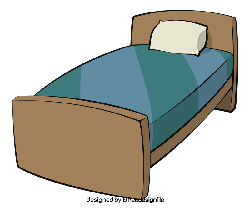 Twin bed clipart