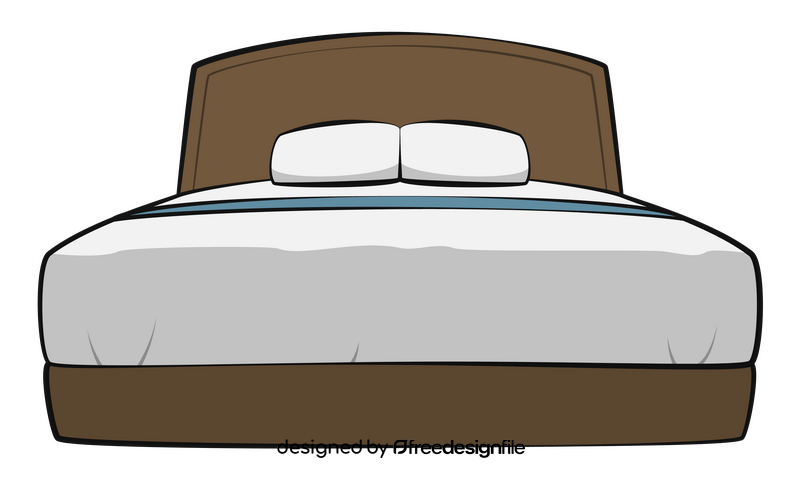 King size bed clipart