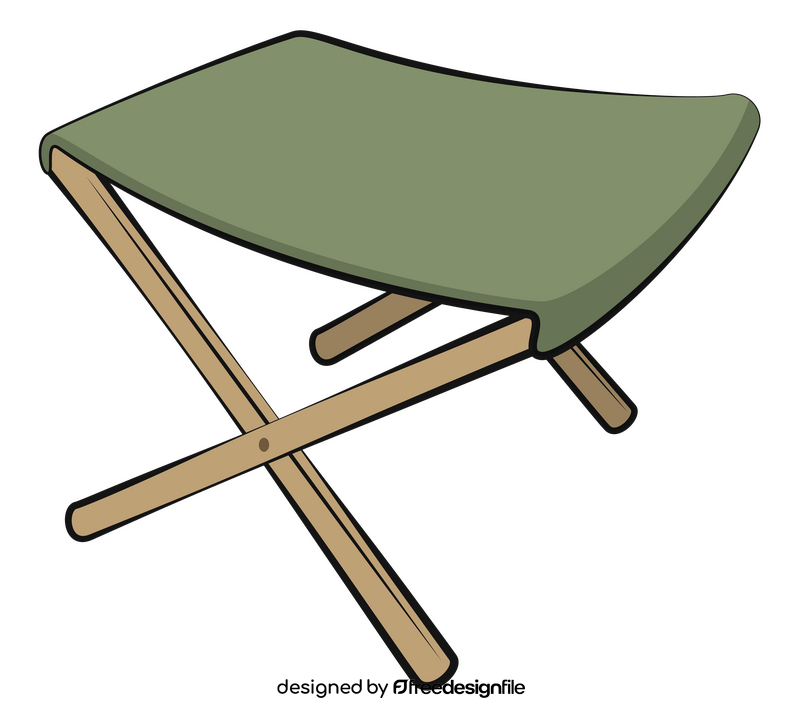 Folding chair clipart
