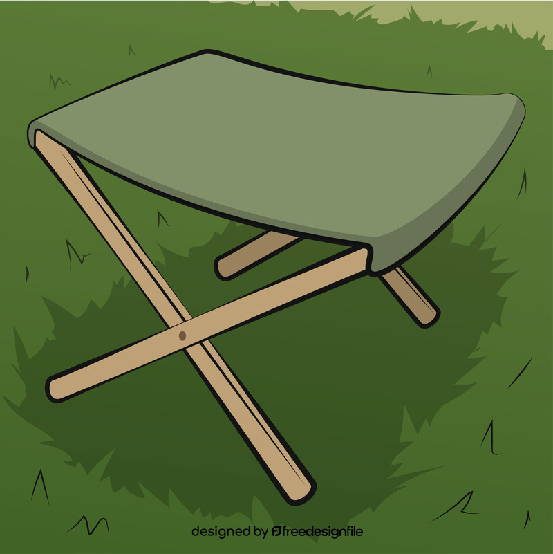 Folding chair vector