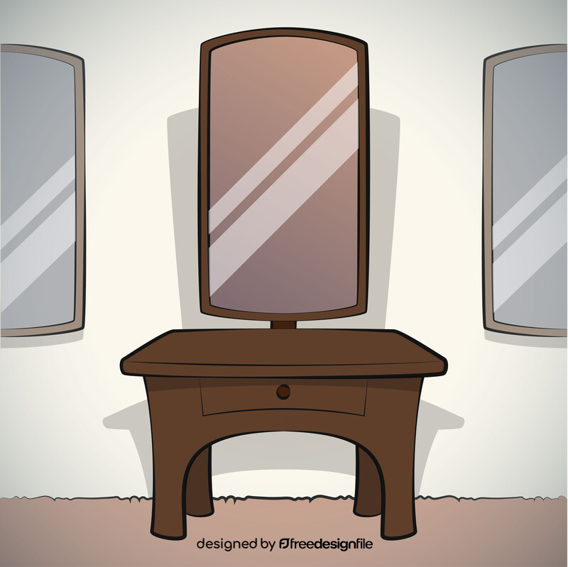 Dressing table vector