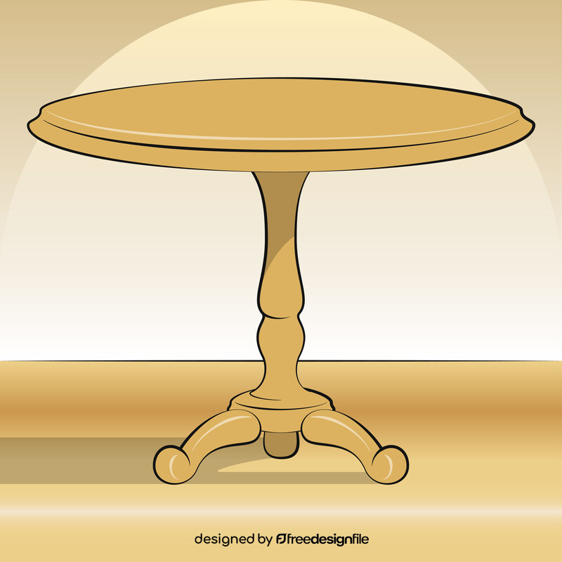 Round table vector