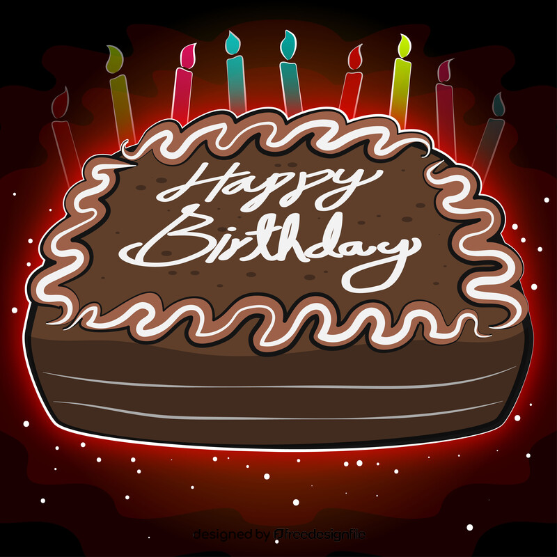 illustrator birthday cake vector free download