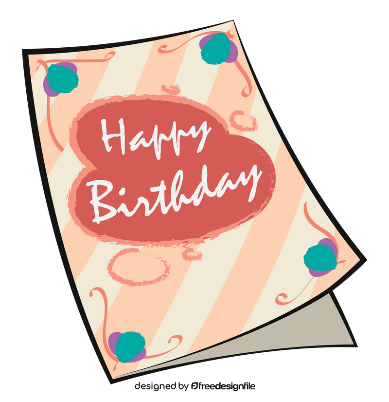Birthday card clipart