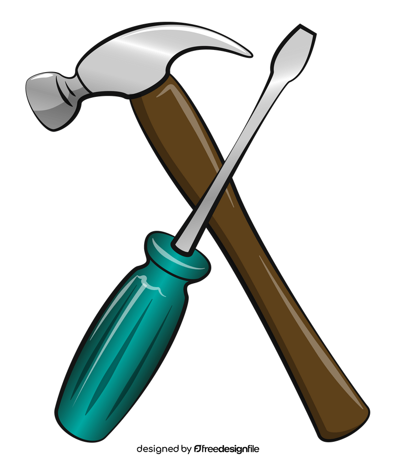 Hammer and screwdriver clipart