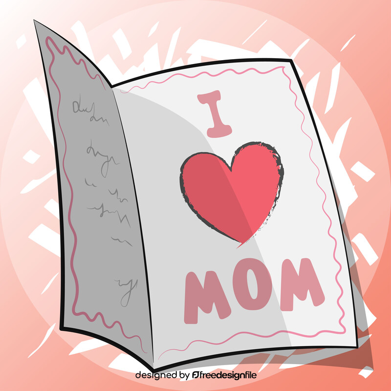 Mothers day card vector