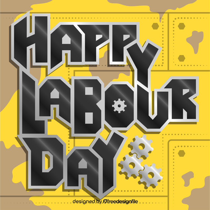Happy labour day vector
