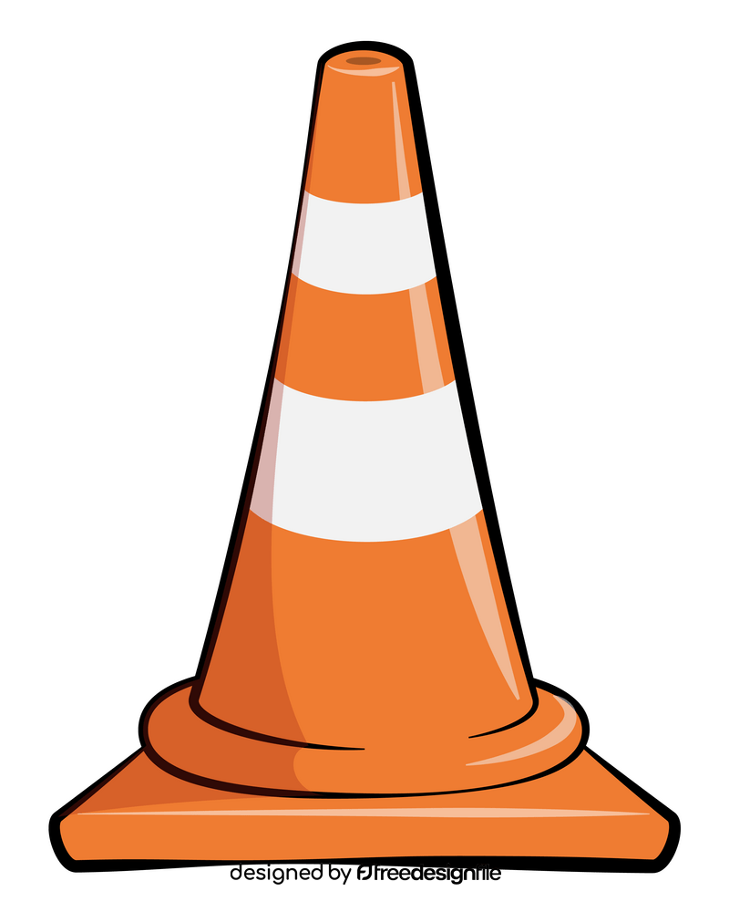 Traffic cone clipart