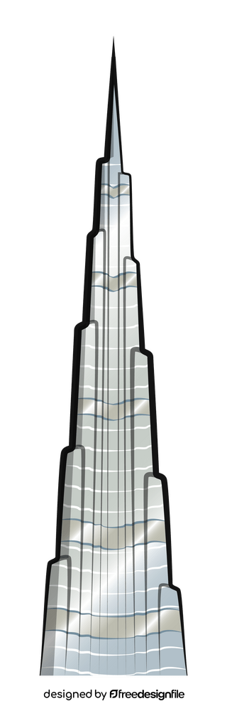 Burj khalifa clipart