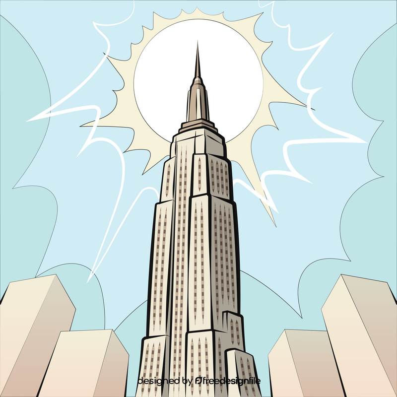 Empire state building vector