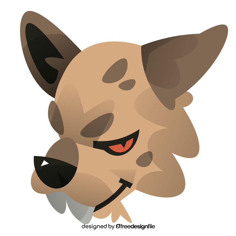 Hyena angry clipart