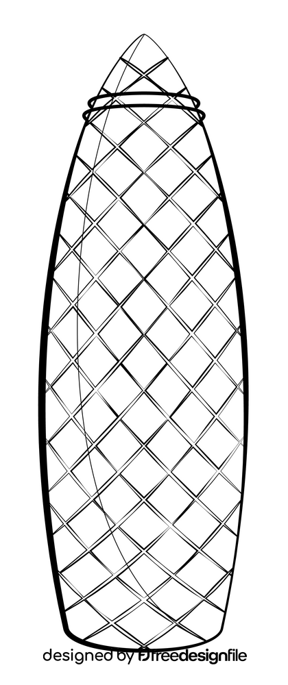 Gherkin tower black and white clipart