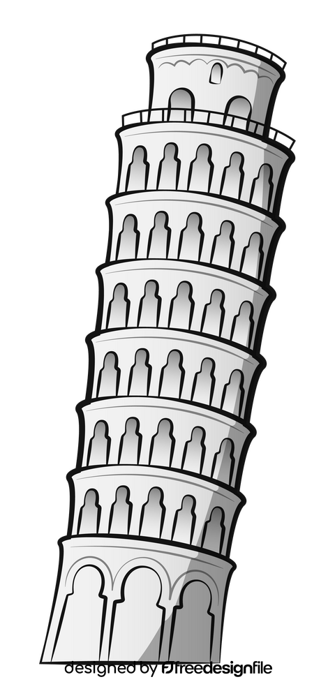 Tower of pisa clipart