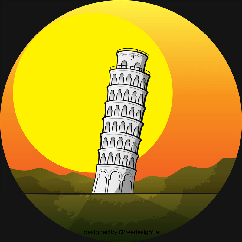 Tower of pisa vector
