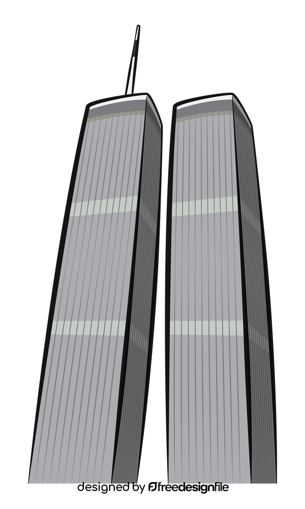 Twin towers clipart