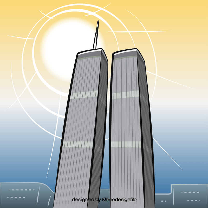 Twin towers vector