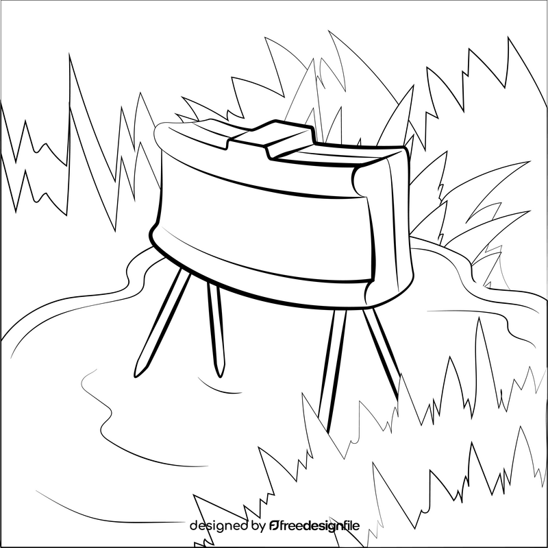 Claymore mine black and white vector