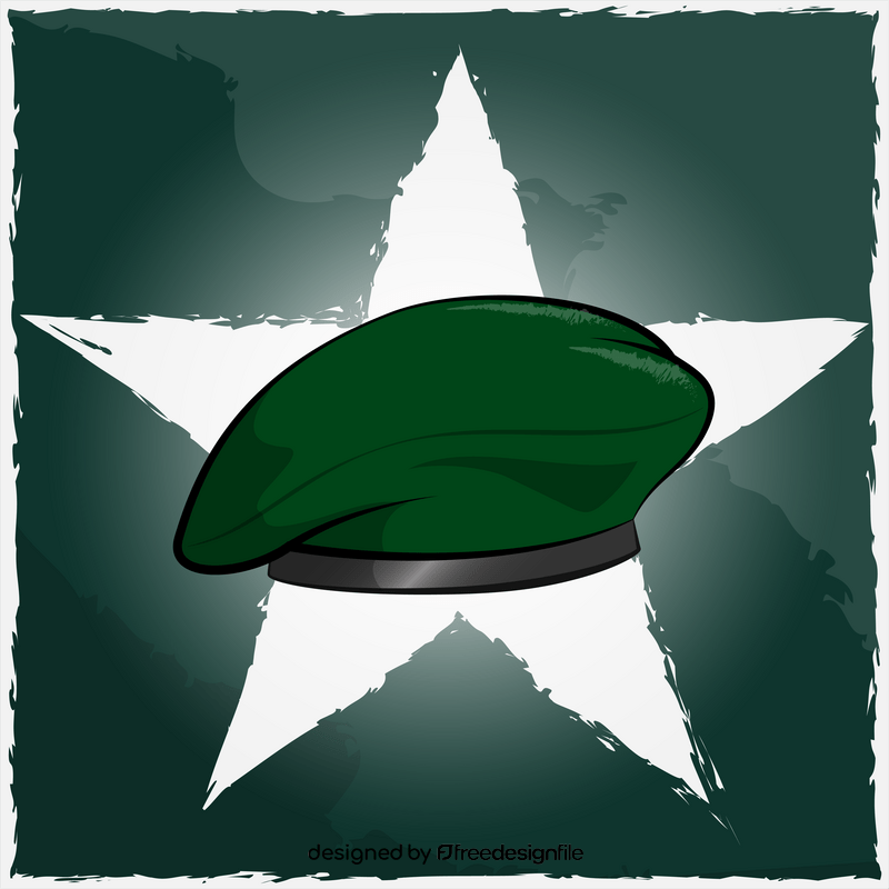 Army beret vector