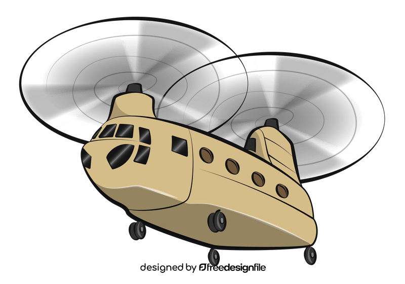 Chinook helicopter clipart