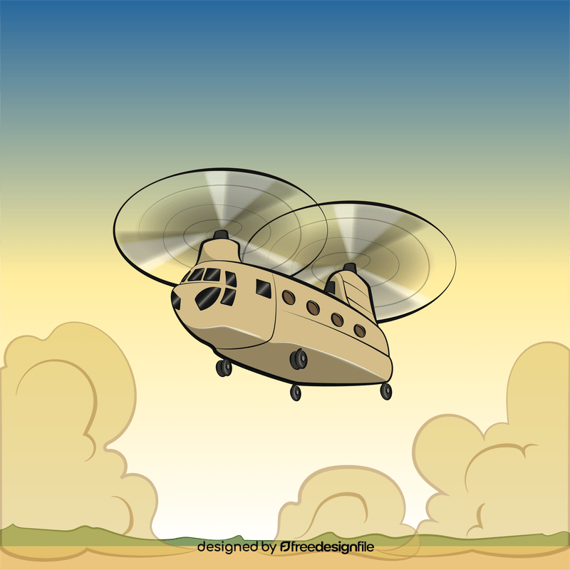 Chinook helicopter vector