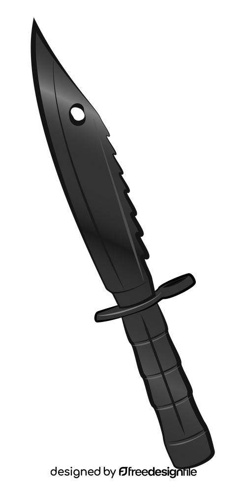 Combat knife clipart