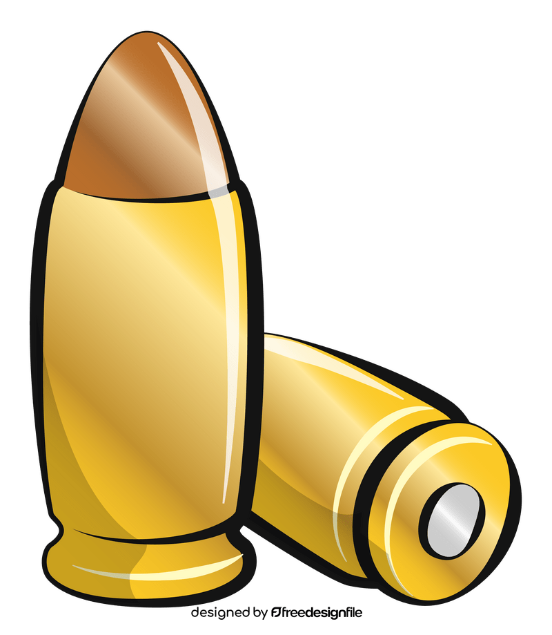 Handgun bullets clipart