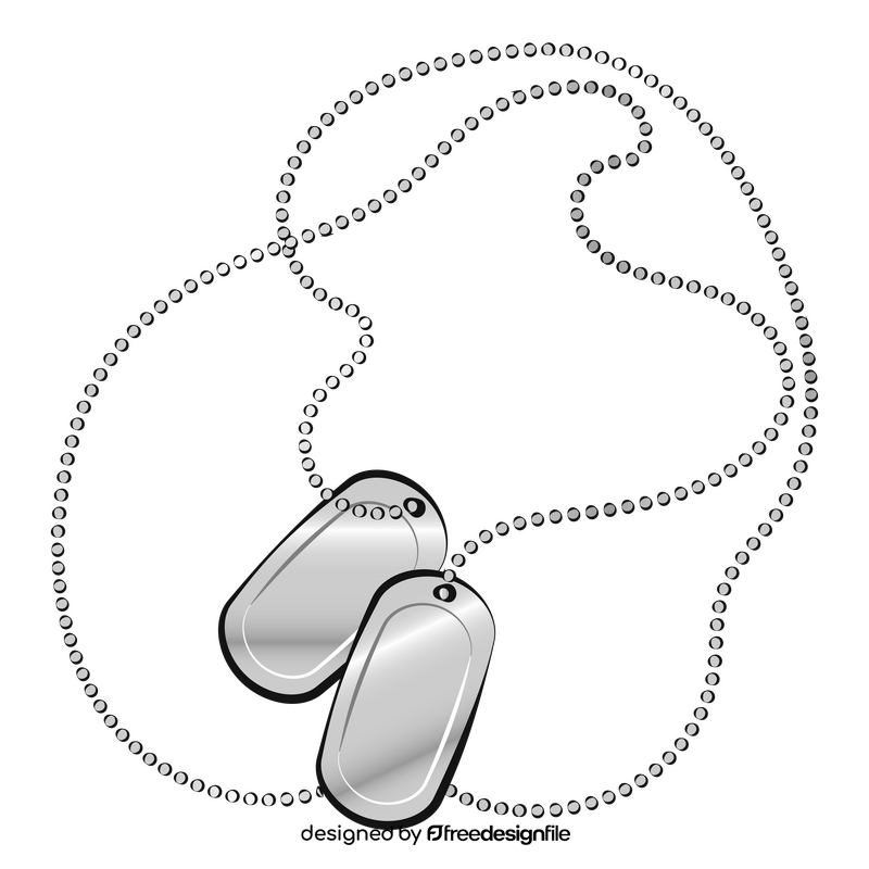 Dog tags clipart
