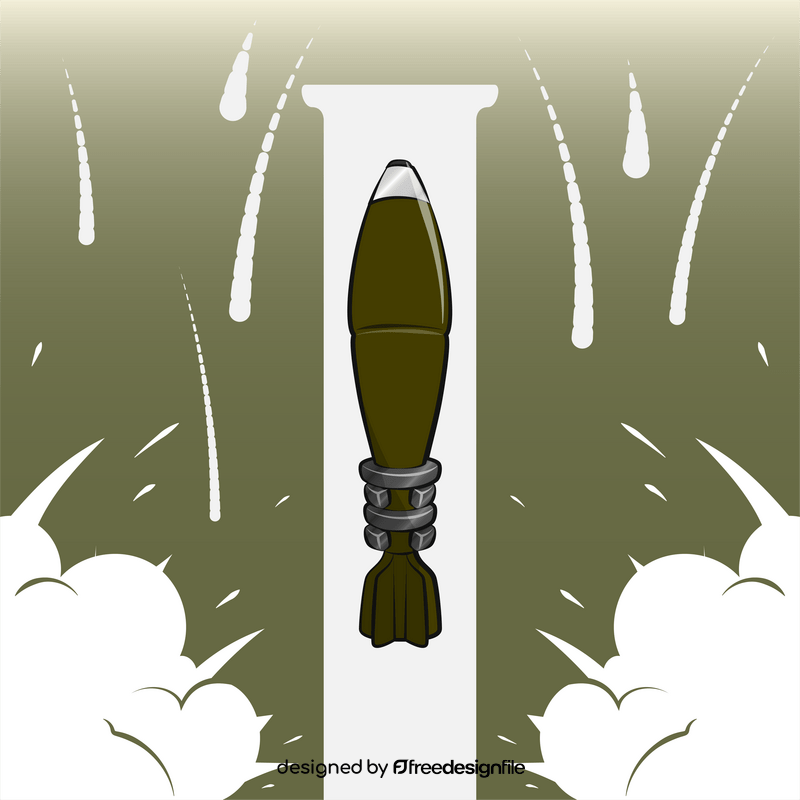 Mortar bomb vector