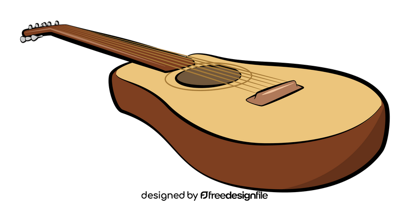 Acoustic guitar clipart
