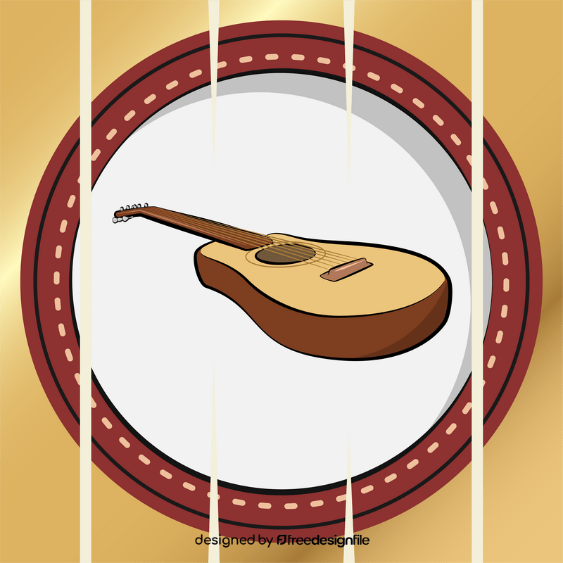 Acoustic guitar vector
