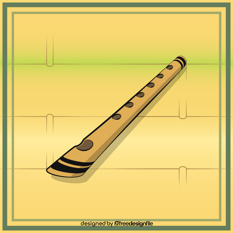 Bamboo flute vector