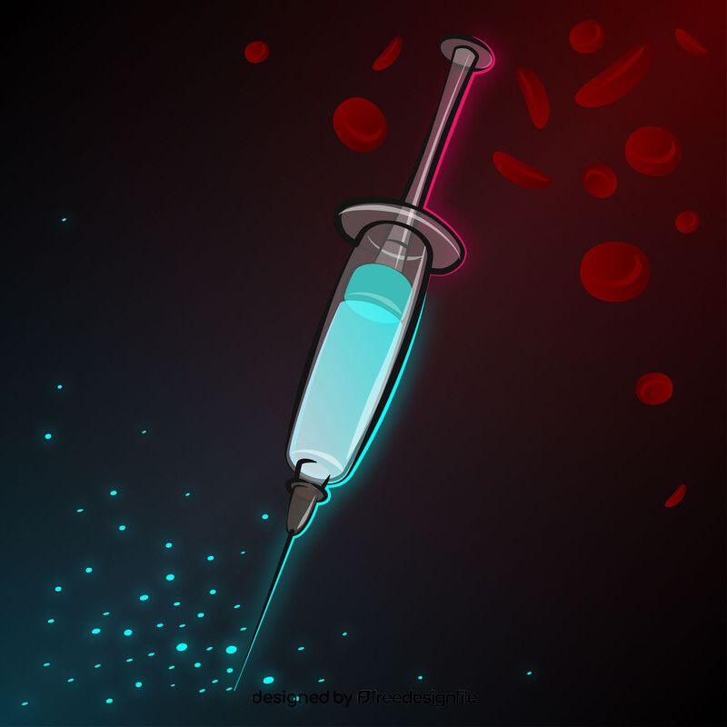 Syringe cartoon vector