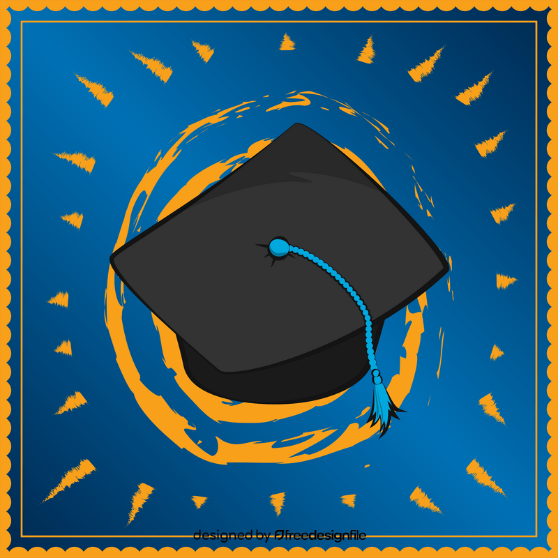 Graduation cap vector