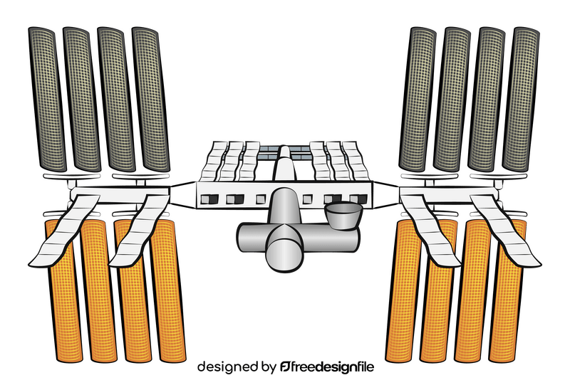 International space station clipart